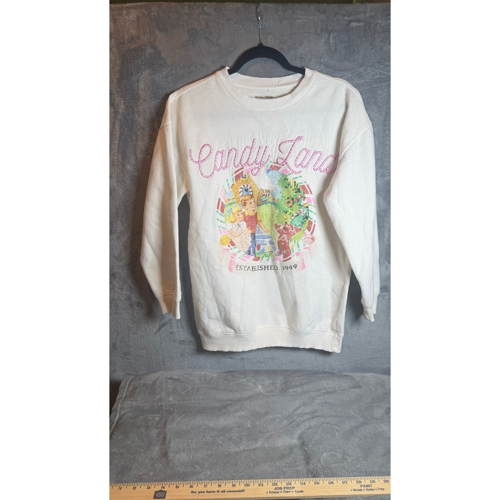 Freeze Candy Land Sweatshirt Women XS Cream Good Retro Graphic Pullover